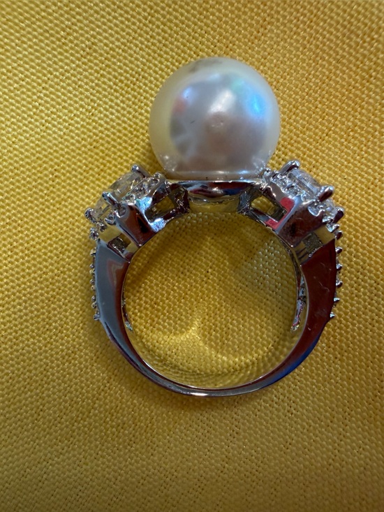 Parklane Jewelry - Park Lane Pearl Crystal Ring Size 7